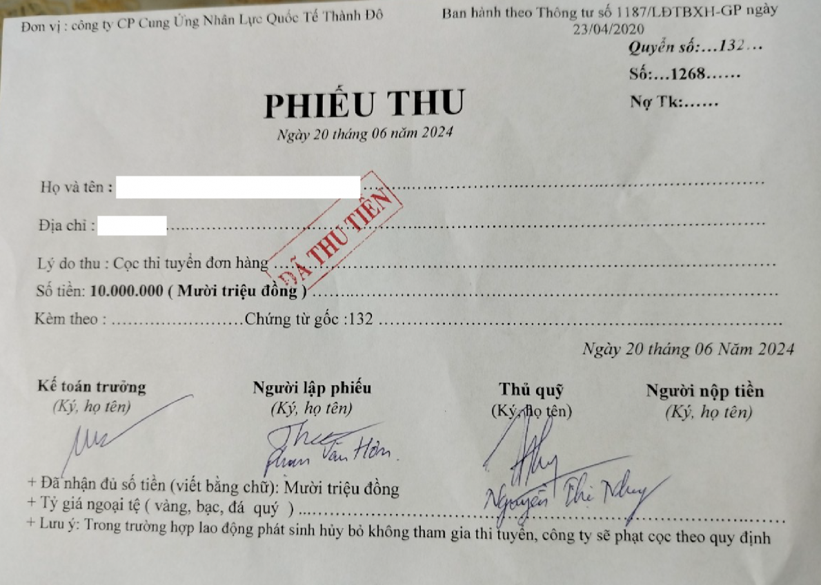 Dấu hiệu vi phạm trong dịch vụ xuất khẩu lao động