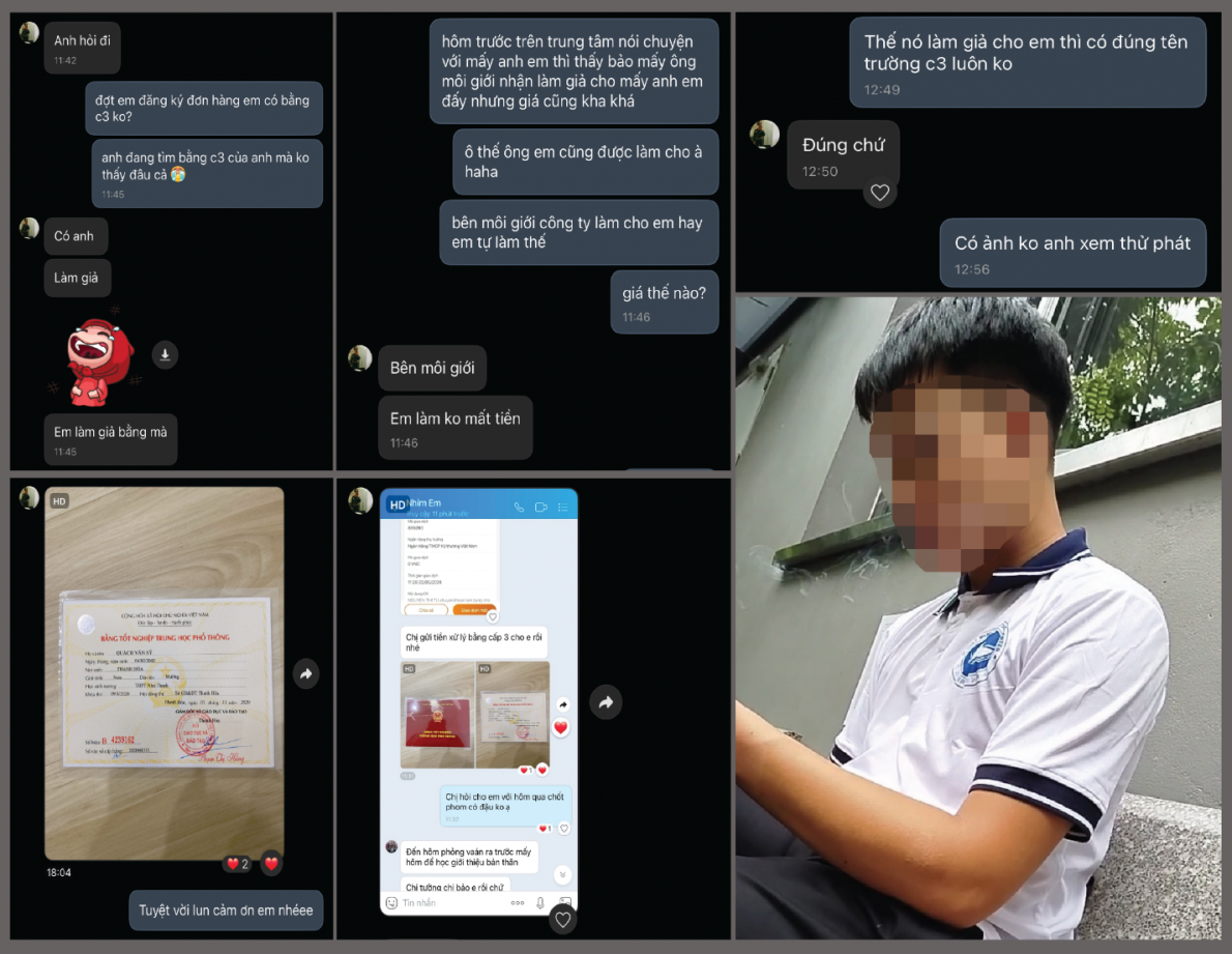 Một học viên đã thi đỗ đơn hàng tái chế vật liệu xây dựng đang được đào tạo chờ ngày xuất cảnh tại trung tâm của Công ty Thành Đô được làm “dịch vụ” bằng cấp III.