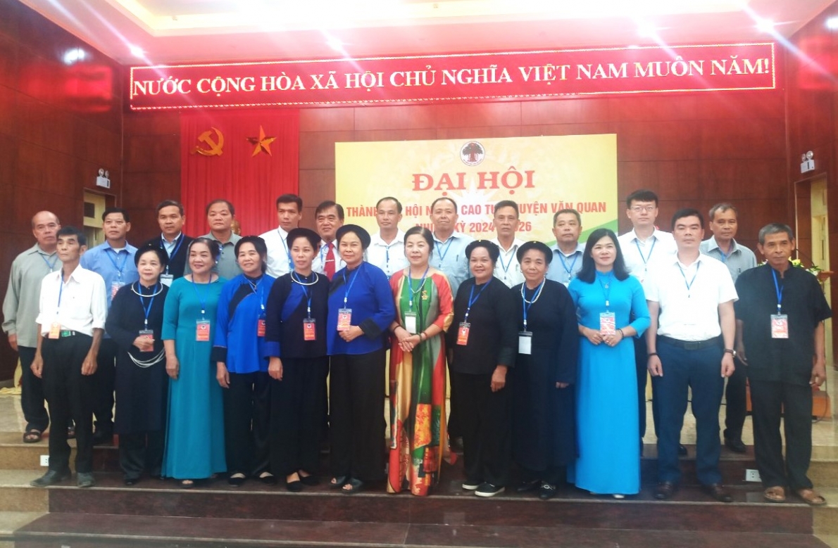 Ban Chấp hành Hội NCT huyện Văn Quan ra mắt Đại hội