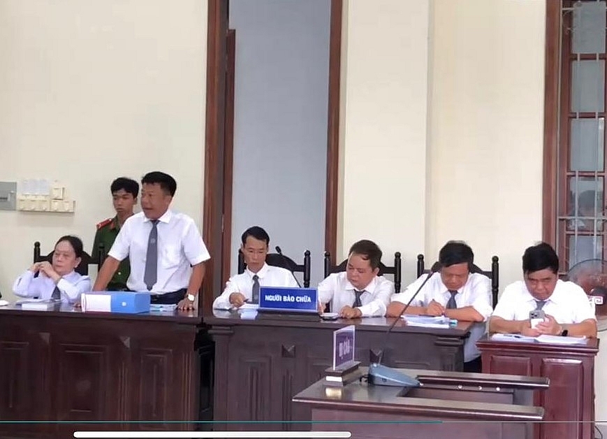 Quang cảnh phiên toà ngày 12/8/2024.