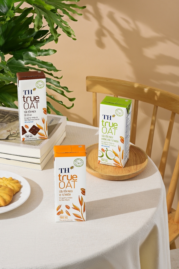 Điểm đặc biệt trong công thức của sữa yến mạch TH true OAT là sự bổ sung thêm calci trong hai sản phẩm mới