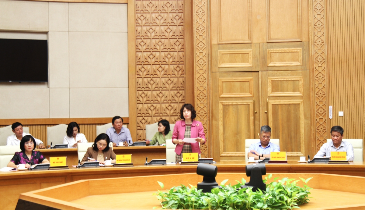 Đại diện Bộ Y tế phát biểu