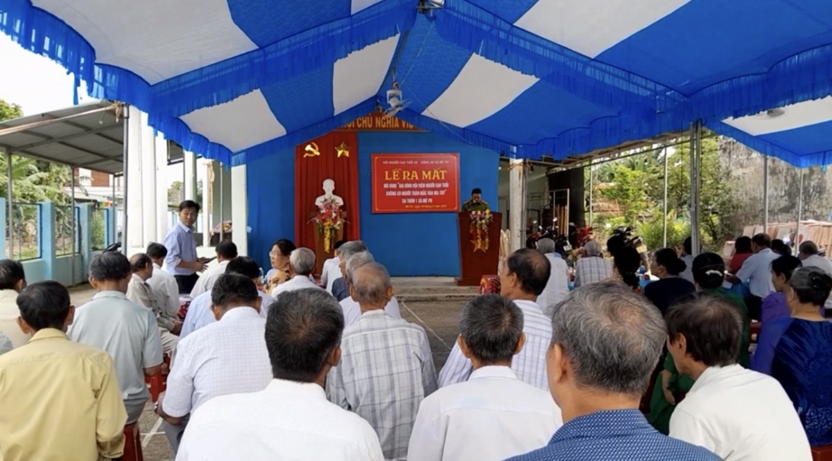 Ra mắt mô hình “Gia đình hội viên NCT không có người thân mắc vào ma túy”