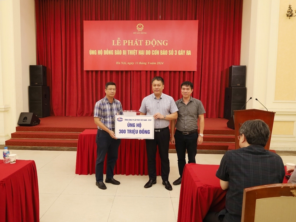 Bộ Xây dựng phát động ủng hộ đồng bào bị thiệt hại do cơn bão số 3 gây ra