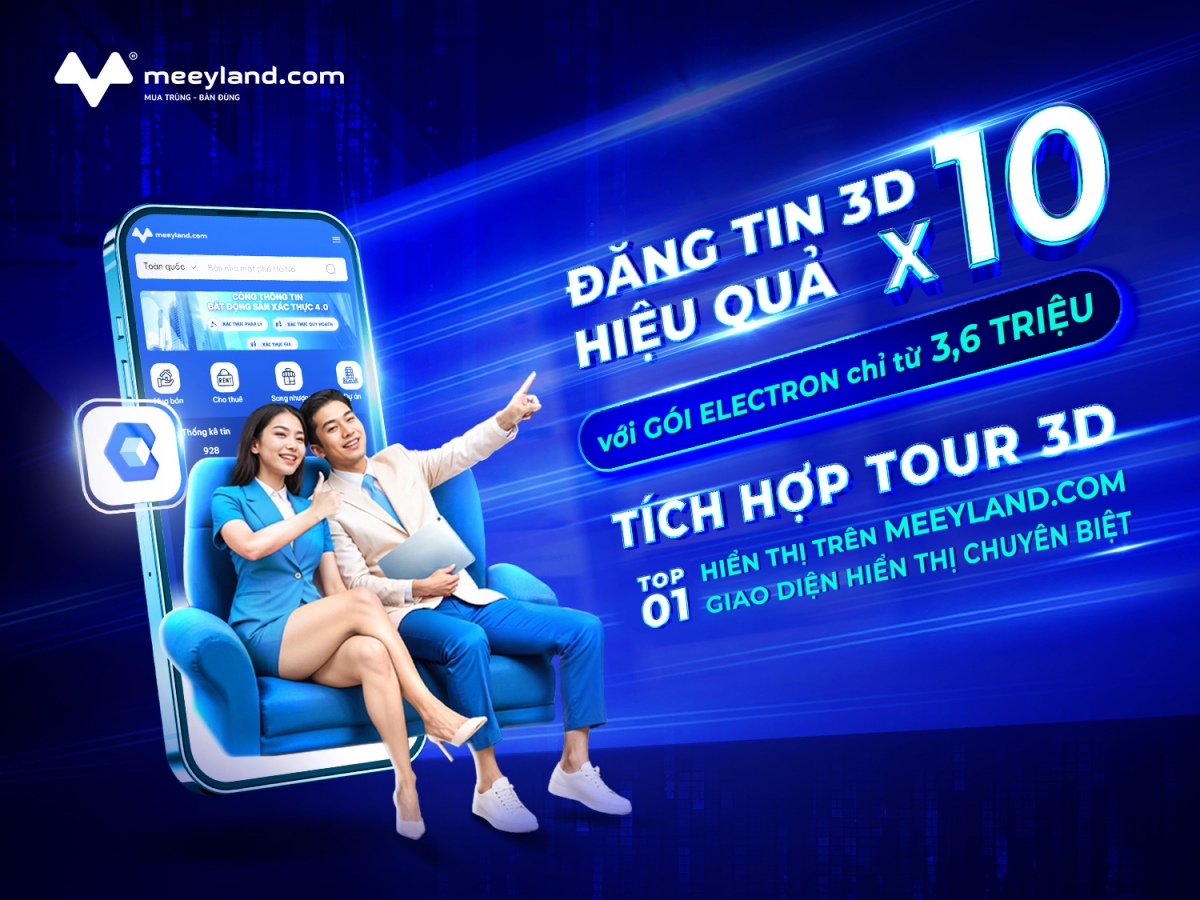 Meeyland.com ra mắt tính năng đăng tin 3D chuyên nghiệp