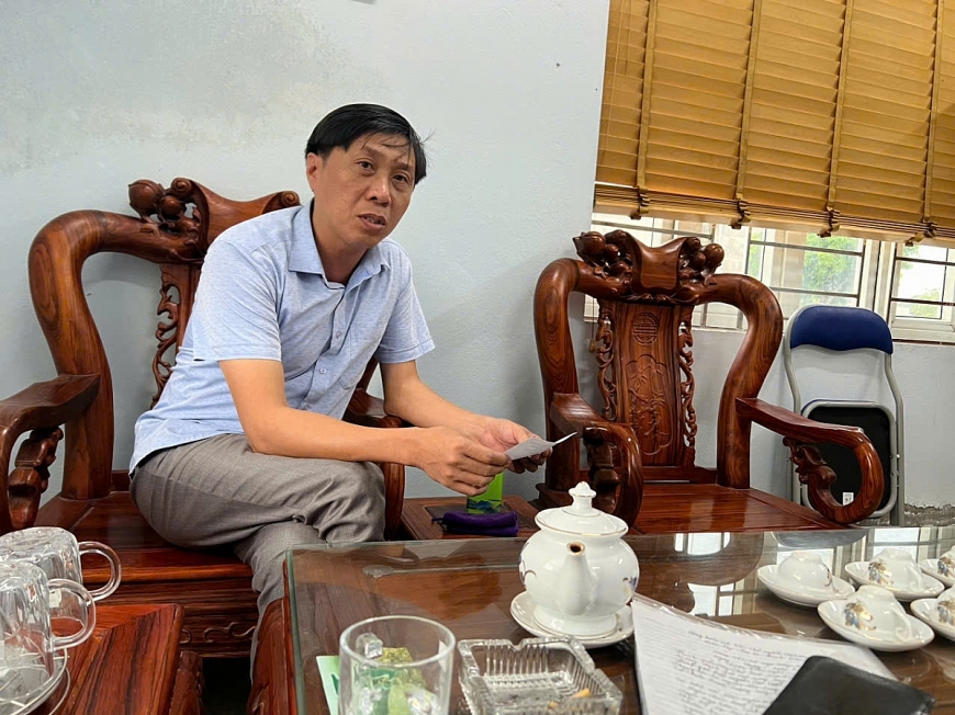 Ông Nguyễn Văn Dũng, Chủ tịch UBND xã Nga Giáp.