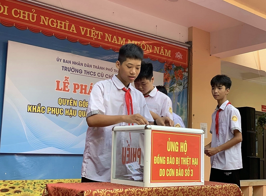 Ngành Giáo dục Thanh Hóa chung tay hỗ trợ đồng bào bị thiệt hại do bão số 3