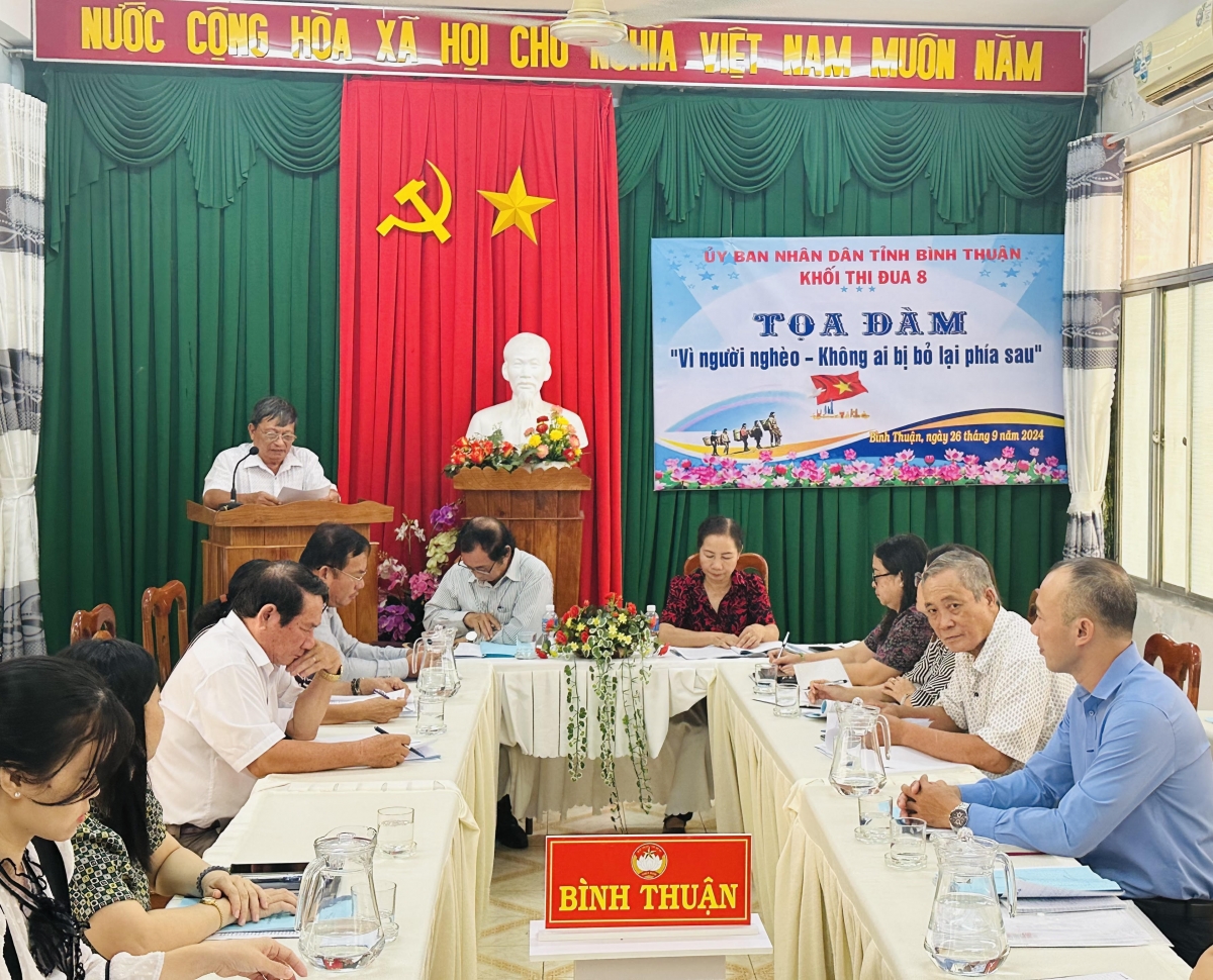 Bình Thuận: Tọa đàm "Vì người nghèo - không ai bị bỏ lại phía sau"