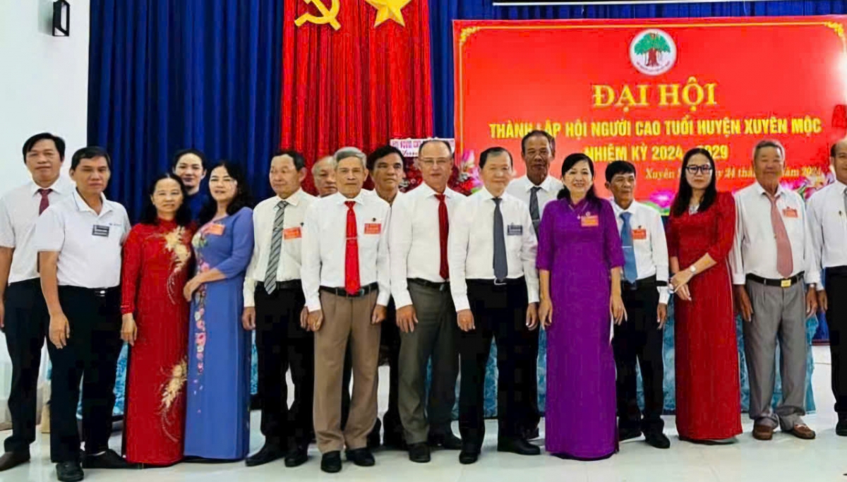 Đại hội thành lập Hội NCT huyện Xuyên Mộc, nhiệm kỳ 2024- 2029 thành công tốt đẹp