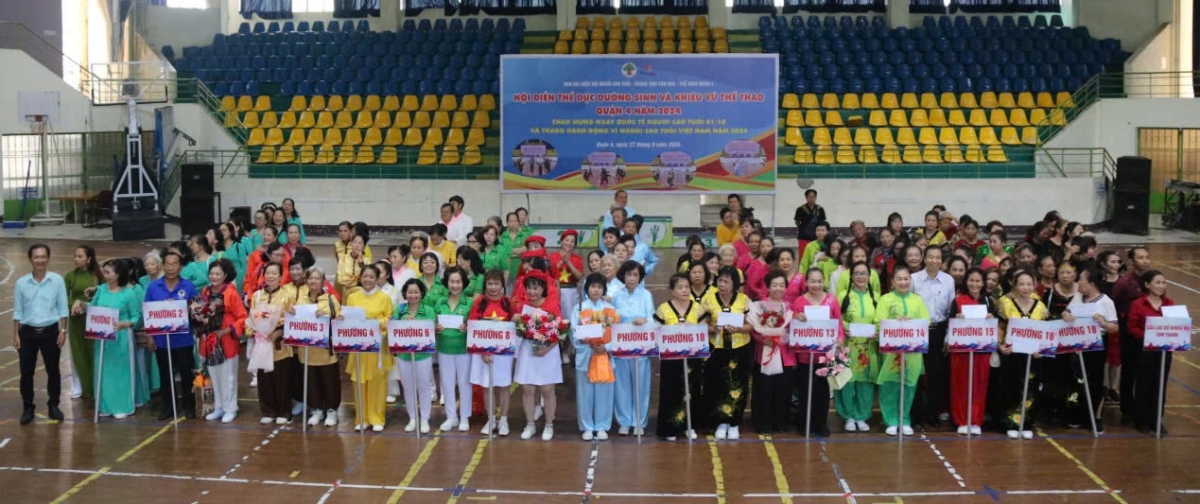 Hơn 200 NCT tham dự Hội diễn Thể dục dưỡng sinh năm 2024