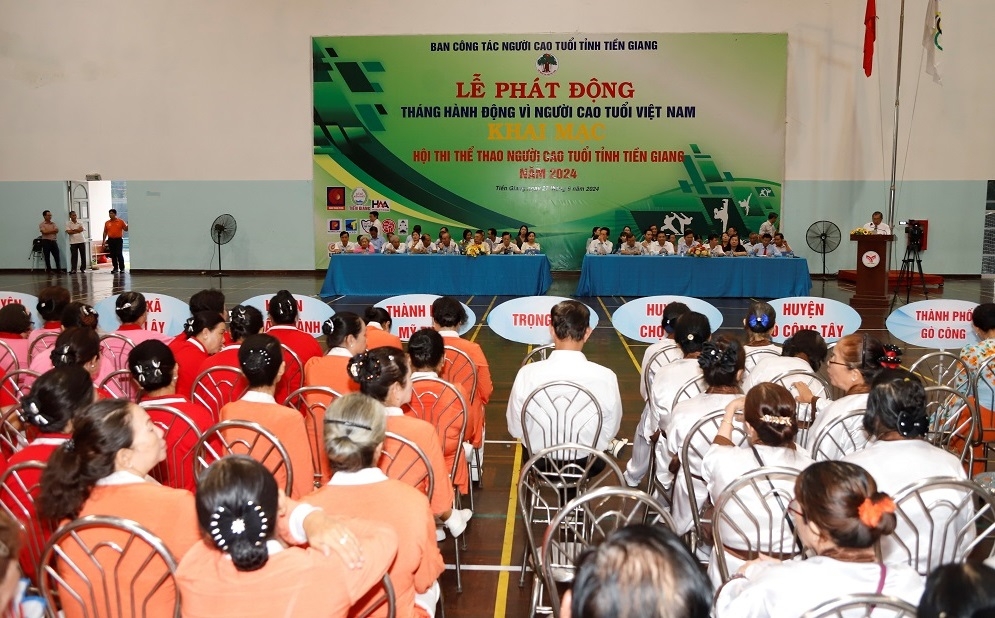 Tiền Giang: Khai mạc Hội thi thể thao NCT năm 2024