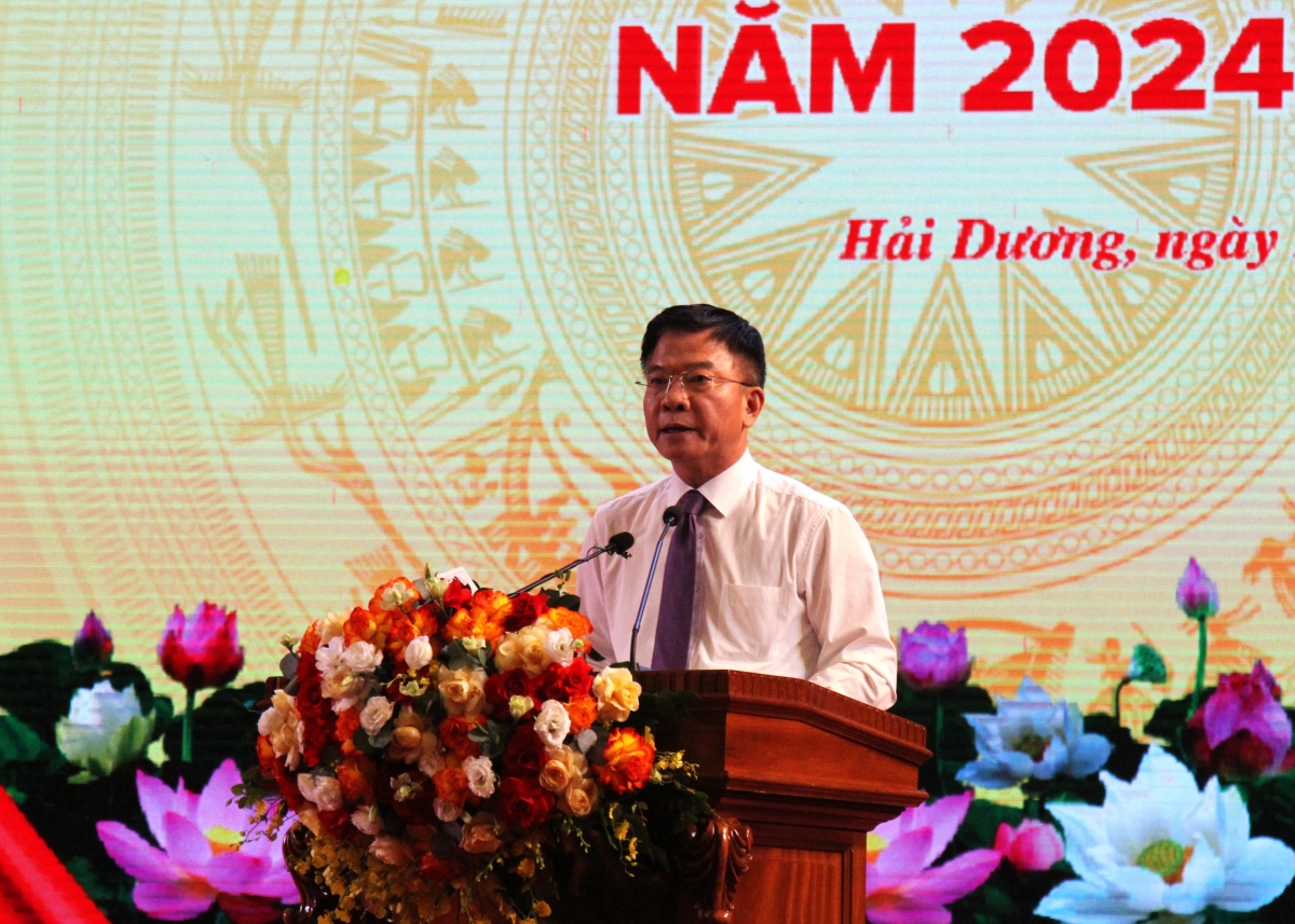 Phó Thủ tướng Chính phủ Lê Thành Long phát biểu tại buổi lễ