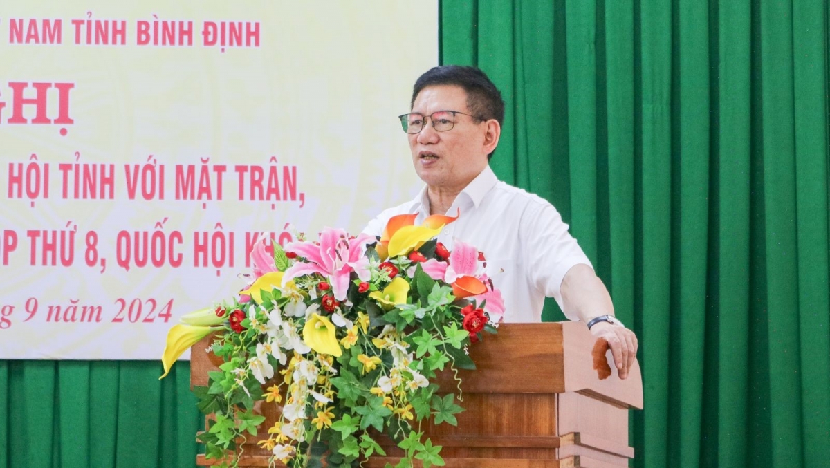 Phó Thủ tướng Chính phủ Hồ Đức Phớc tiếp xúc cử tri Bình Định