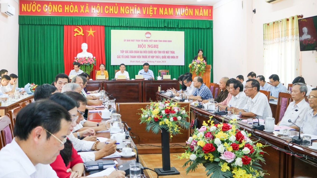 Phó Thủ tướng Chính phủ Hồ Đức Phớc tiếp xúc cử tri Bình Định