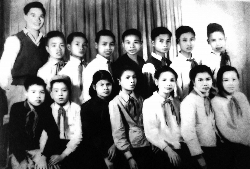 Liên đội Thiếu niên Tiền phong Thanh Lương năm 1954.
