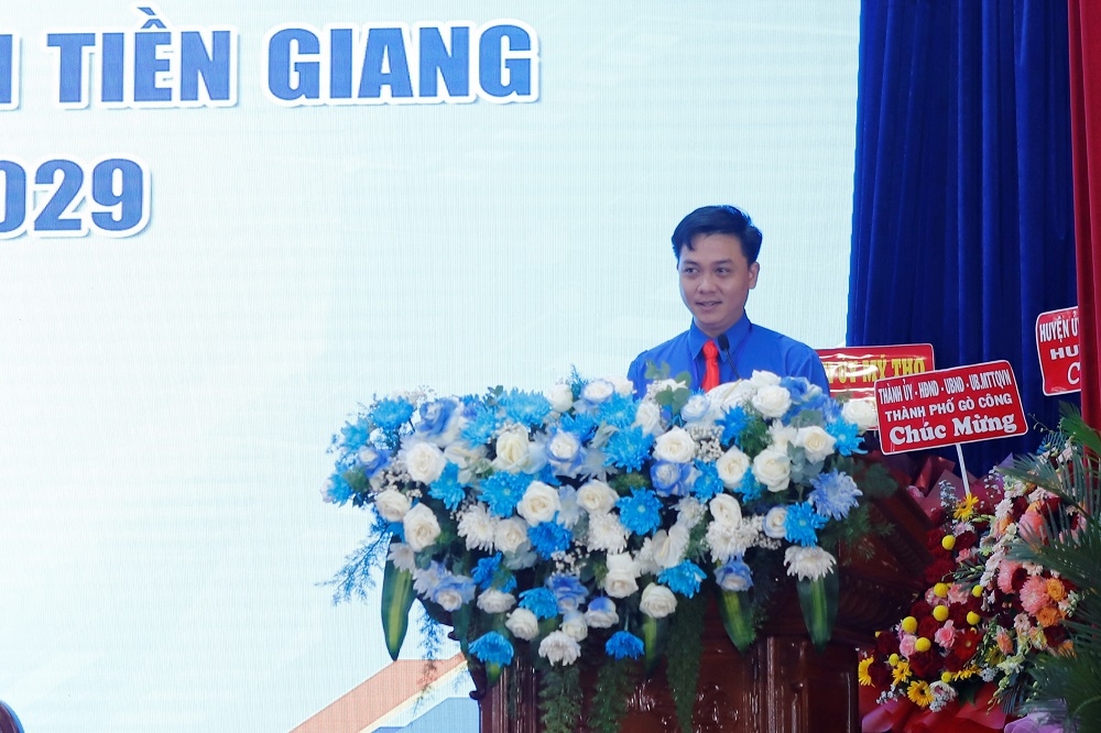 Anh Nguyễn Thành Luân tái đắc cử Chủ tịch Hội Liên hiệp thanh niên Việt Nam tỉnh Tiền Giang