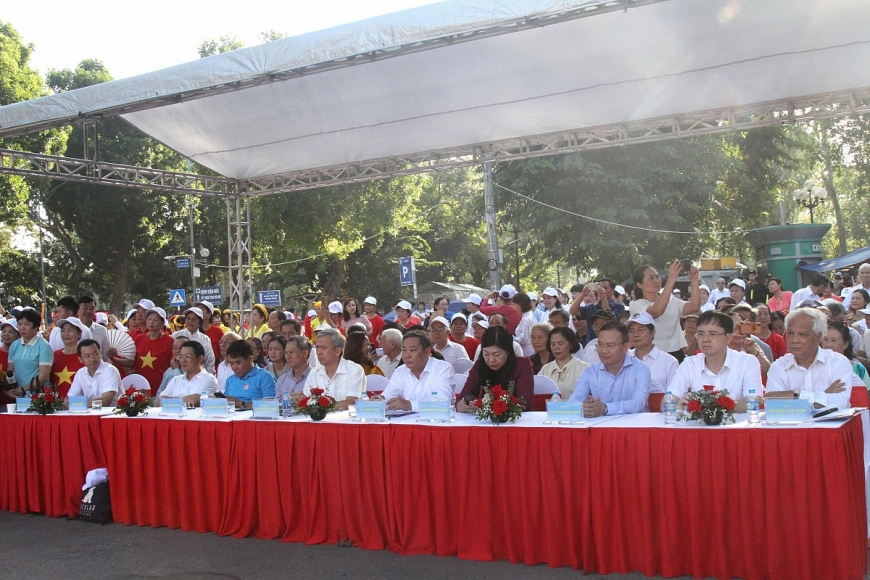 Các đại biểu tham gia Ngày hội Văn hóa, Thể thao NCT TP Hà Nội