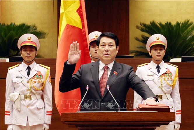 Quốc hội bầu ông Lương Cường làm Chủ tịch nước Cộng hòa xã hội chủ nghĩa Việt Nam Chú thích ảnh