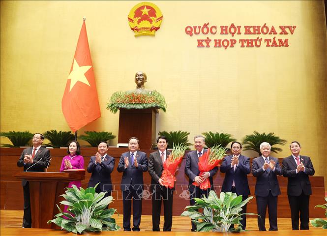 Quốc hội bầu ông Lương Cường làm Chủ tịch nước Cộng hòa xã hội chủ nghĩa Việt Nam Chú thích ảnh