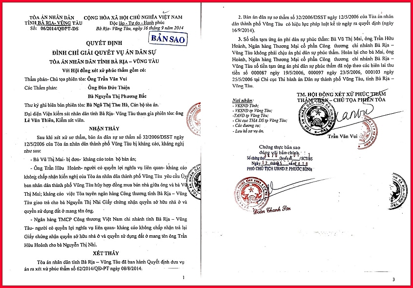 Về xác định chủ quyền nhà, đất ở phường 12, TP Vũng Tàu, tỉnh Bà Rịa - Vũng Tàu: Có nhiều dấu hiệu làm trái!