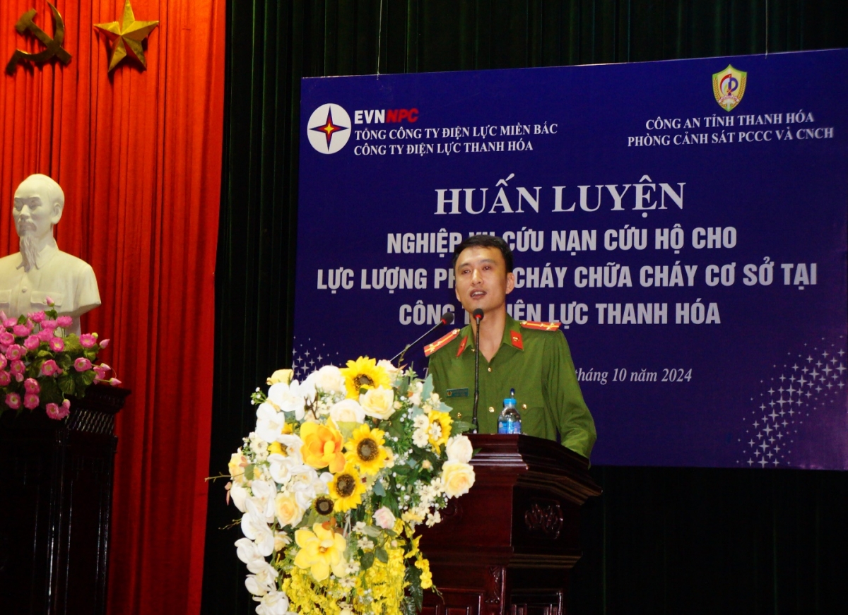Công ty Điện lực Thanh Hóa hoàn thành huấn luyện nghiệp vụ cứu nạn, cứu hộ năm 2024