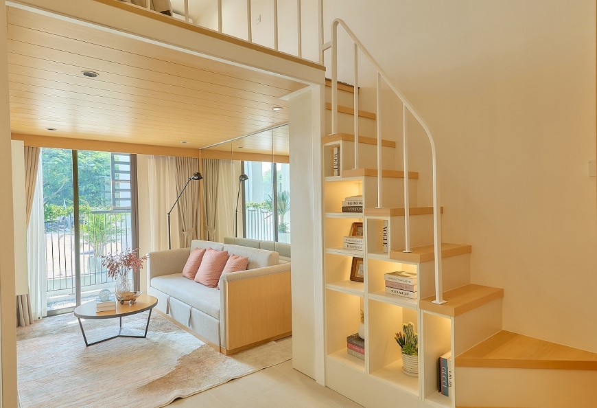 Căn hộ mẫu 45m2, diện tích hữu dụng lên đến 68m2