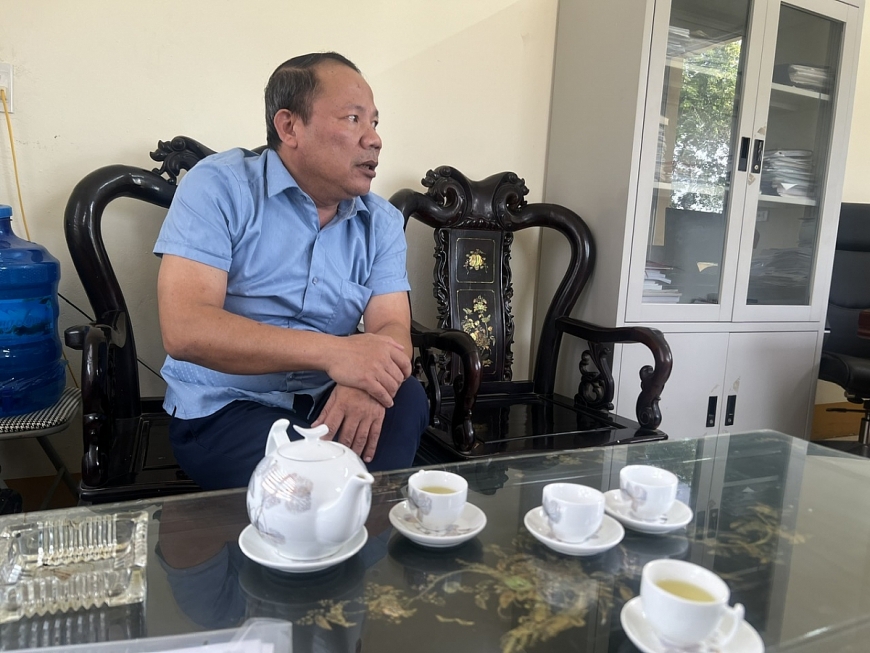 Ông Vũ Đình Thi, Chủ tịch UBND xã Gia Lạc.