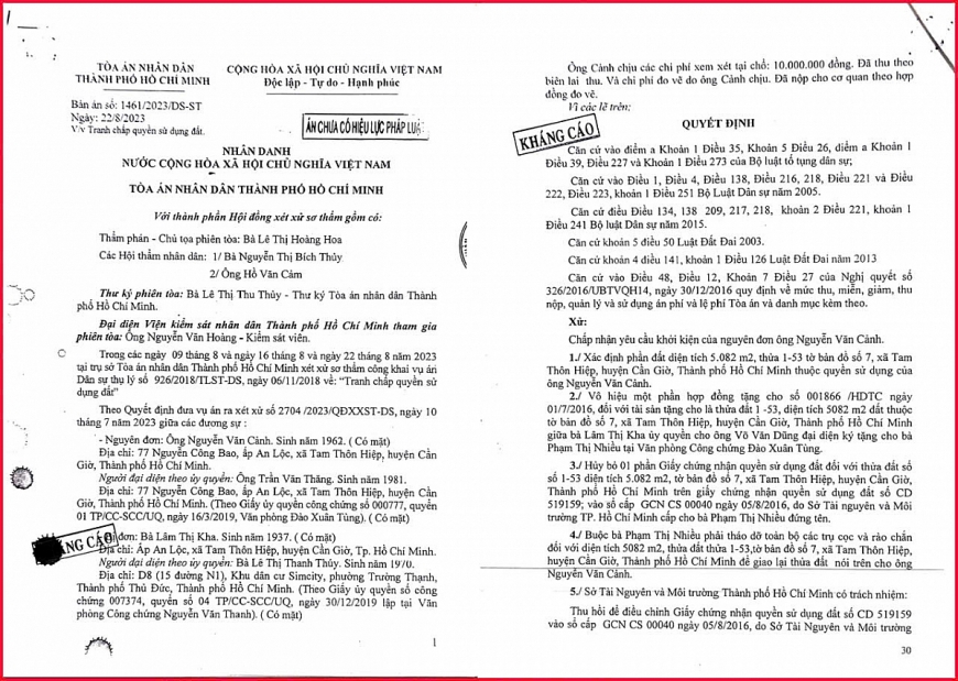 Đề nghị được xem xét kháng nghị giám đốc thẩm vì nhiều dấu hiệu bỏ sót nội dung vụ án