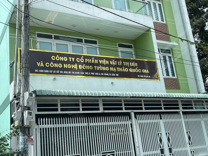 Điểm tham quan tại quận Cái Răng, TP Cần Thơ của Công ty Cổ phần Viện Vật lí trị liệu và công nghệ đông trùng hạ thảo quốc gia.