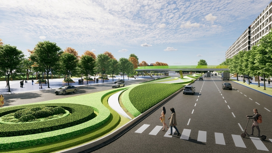 Công trường đại đô thị nghỉ dưỡng của Sun Group tại Hà Nam sôi động ngày đêm