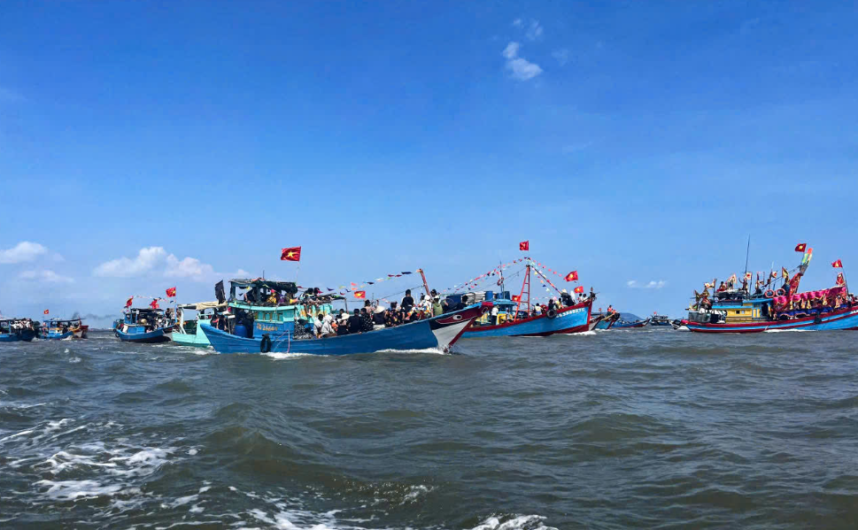 Đồn Biên phòng Thạnh An phối hợp bảo vệ Lễ hội truyền thống Nghinh Bà Thủy Long