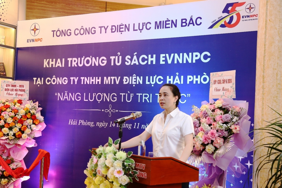 Tổng Công ty Điện lực miền Bắc khai trương tủ sách 