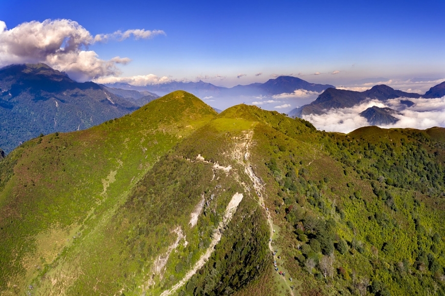 Cung đường chạy của giải Marathon vượt núi Quốc tế diễn ra tại Sa Pa (Ảnh: Website Vietnam Trail Series)