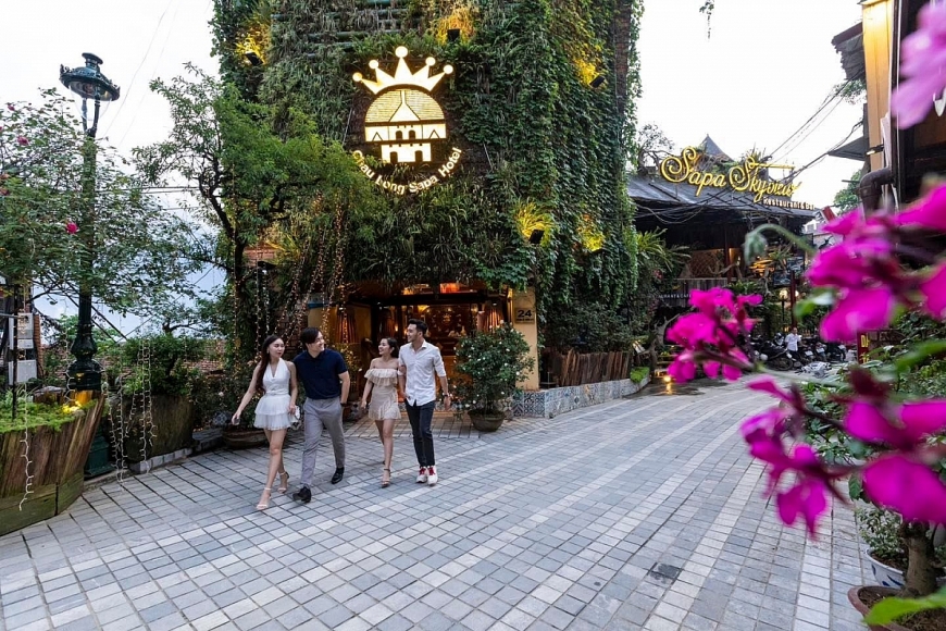 Khách sạn Châu Long với thiết kế hướng xanh ngay tại trung tâm thị xã Sa Pa 