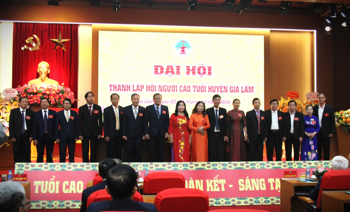 Ban Chấp hành Hội NCT huyện Gia Lâm ra mắt Đại hội