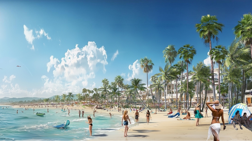 Phối cảnh Dự án Khu Du lịch, dịch vụ thương mại Vịnh trung tâm Cát Bà