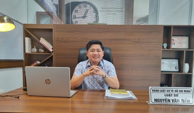 Thạc sĩ - Luật sư Nguyễn Văn Tiến, Trưởng Văn phòng Luật sư Đại Quốc Việt, Đoàn Luật sư TP. Hồ Chí Minh.