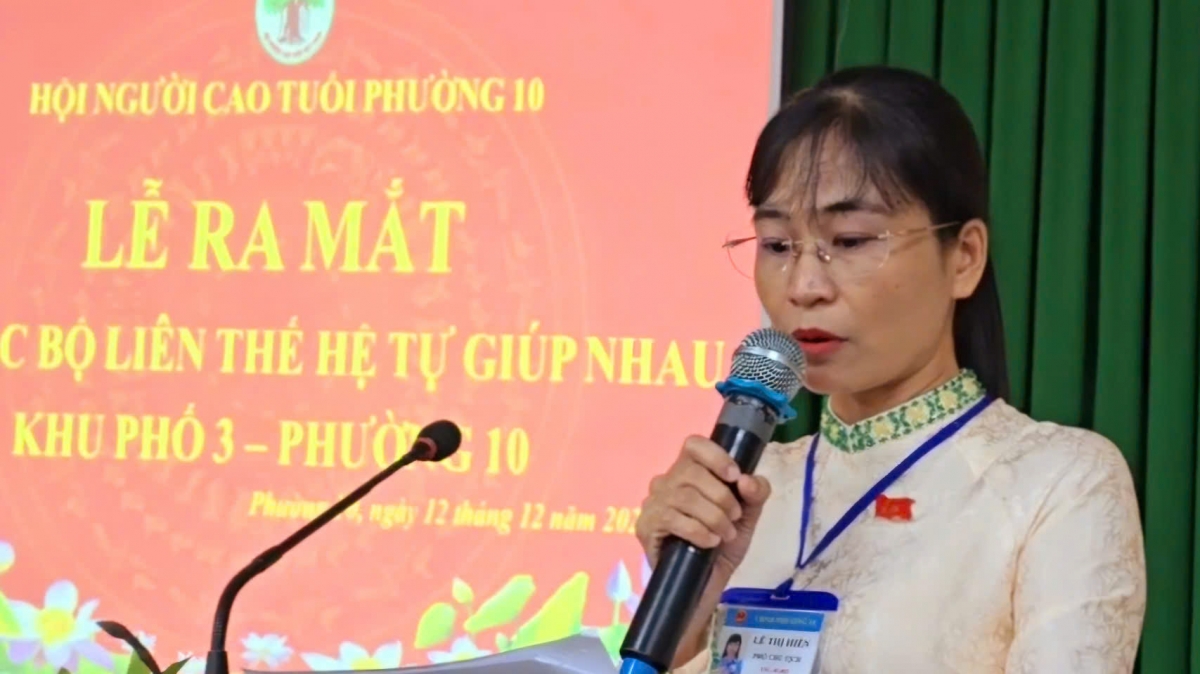 Ra mắt CLB Liên thế hệ tự giúp nhau khu phố 3, tổng kết công tác Hội năm 2024