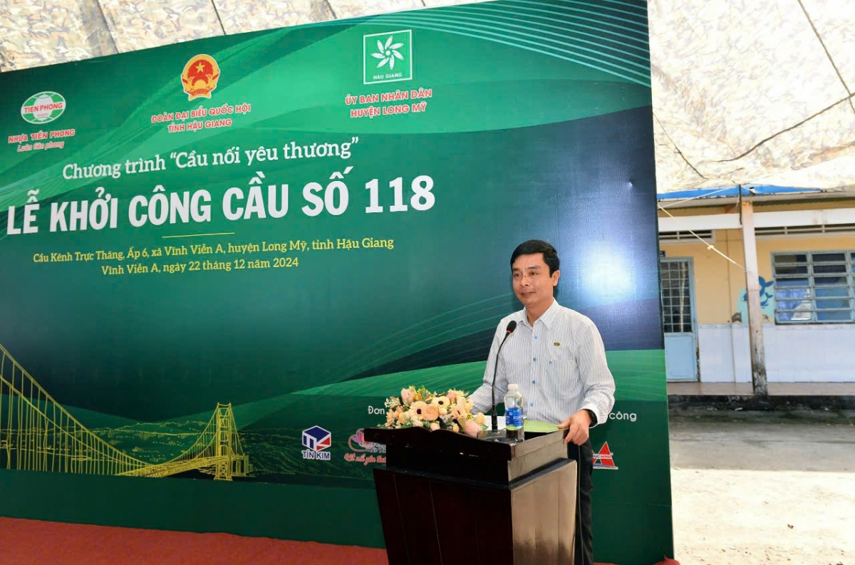 Nhựa Tiền Phong khởi công cầu số 118 tại Hậu Giang