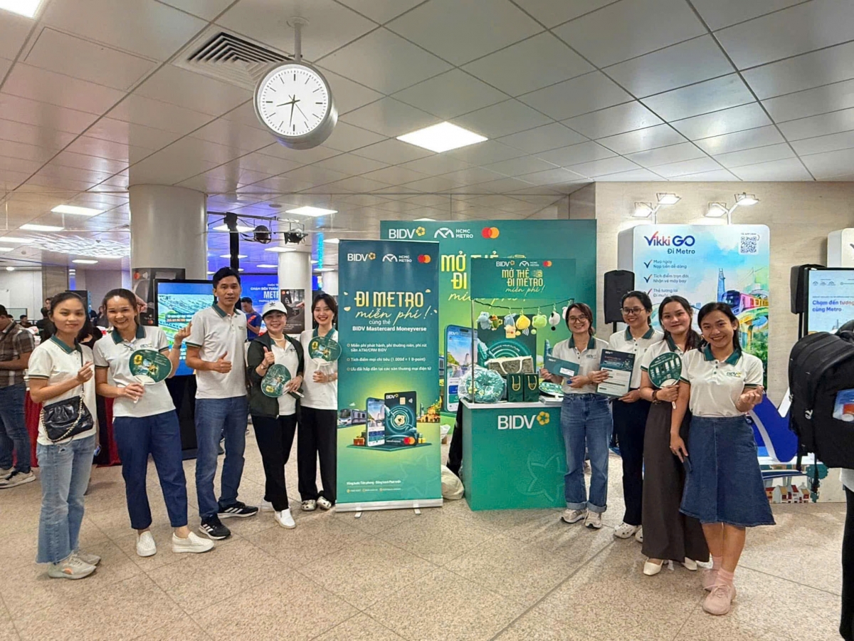 Rộn ràng trải nghiệm miễn phí tàu Metro cùng thẻ BIDV Mastercard