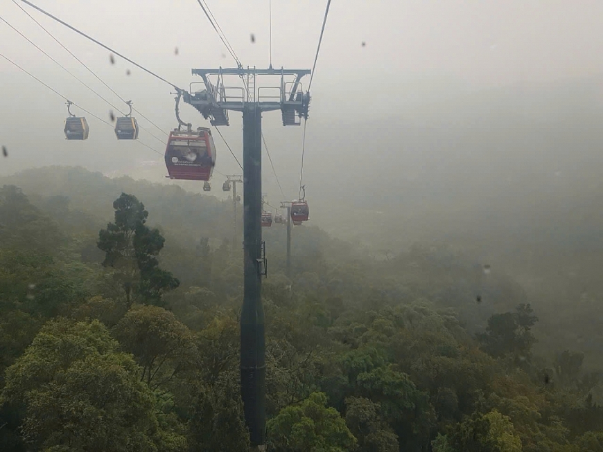                                        Hệ thống cáp treo Yên Tử.