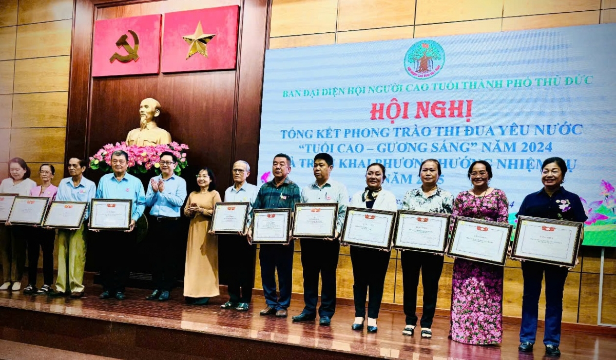 Hội NCT các phường trong thành phố đều hoàn thành xuất sắc nhiệm vụ năm 2024