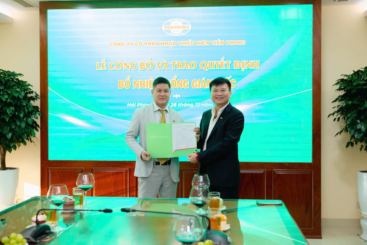 Ông Chu Văn Phương được tại bổ nhiệm Tổng Giám đốc Công ty CP Nhựa Thiếu niên Tiền Phong