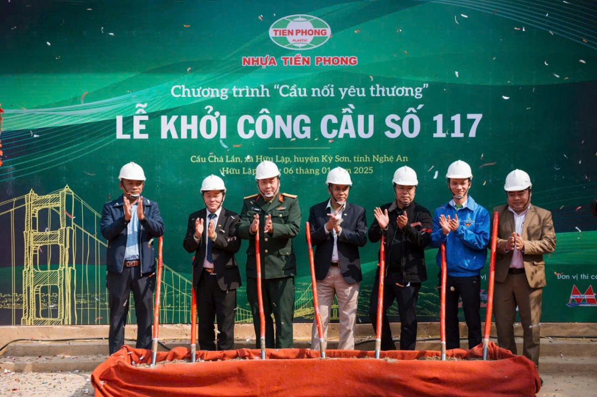 Nhựa Tiền Phong khởi công cầu nối yêu thương số 117 tại Nghệ An