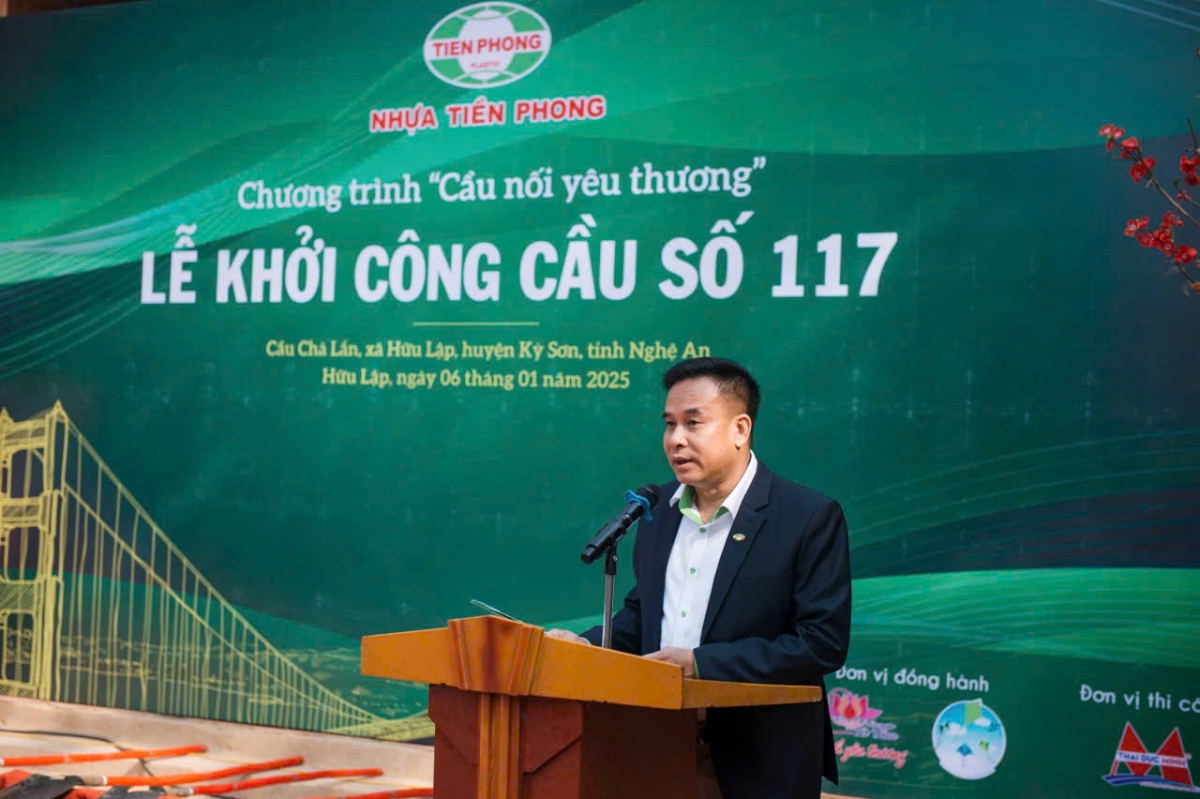 Nhựa Tiền Phong khởi công cầu nối yêu thương số 117 tại Nghệ An