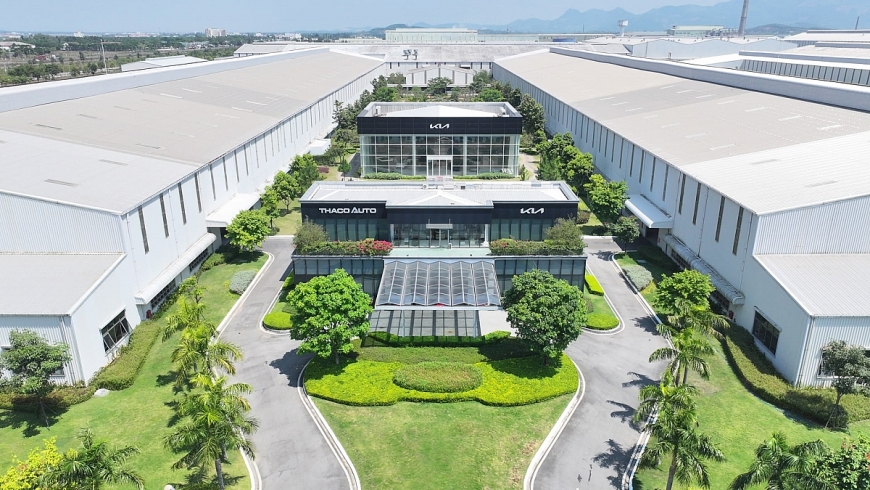 Nhà máy THACO KIA đặt tại KCN THACO Chu Lai (Quảng Nam)