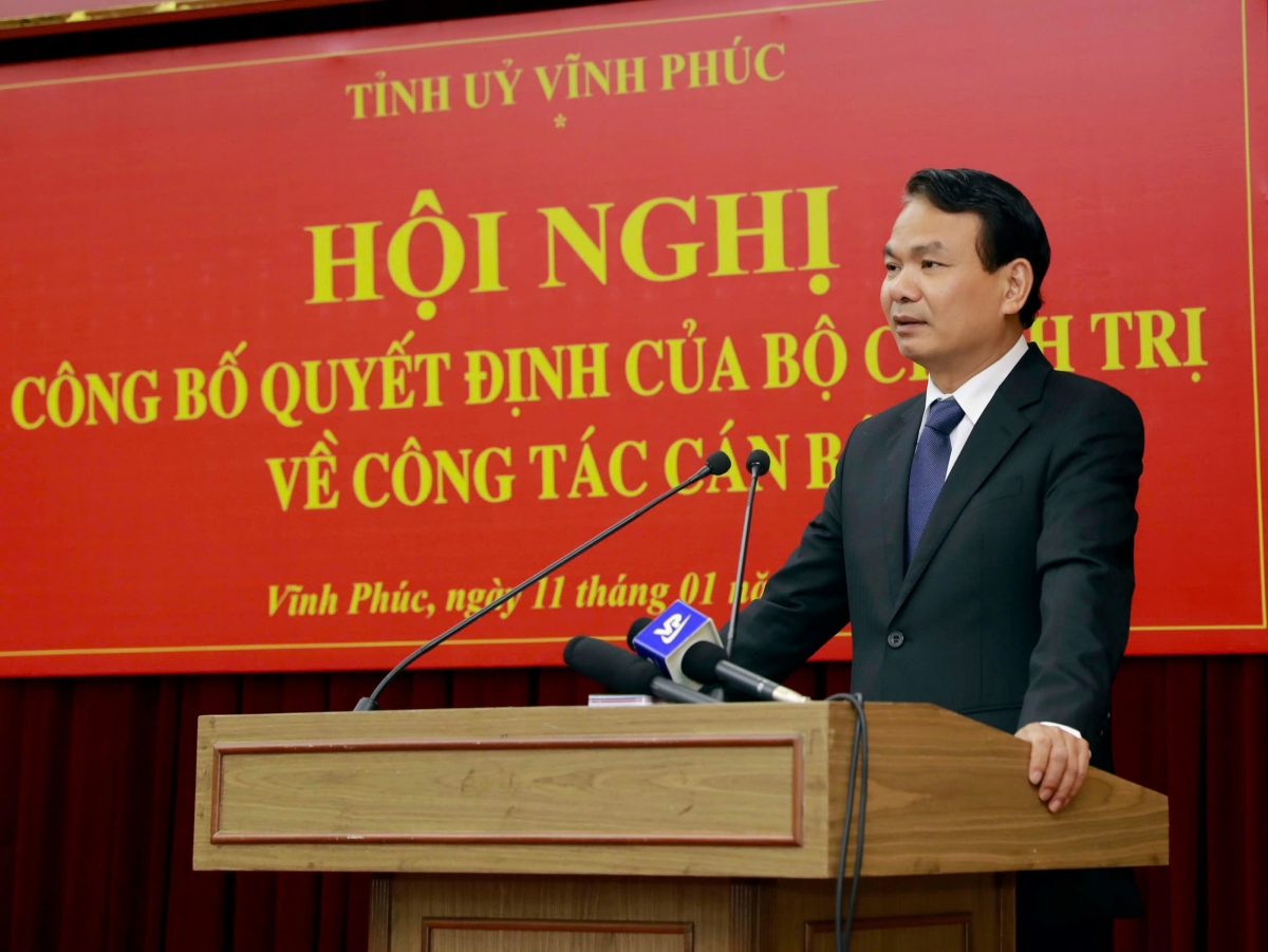 Bộ Chính trị chỉ định đồng chí Đặng Xuân Phong giữ chức Bí thư Tỉnh ủy Vĩnh Phúc