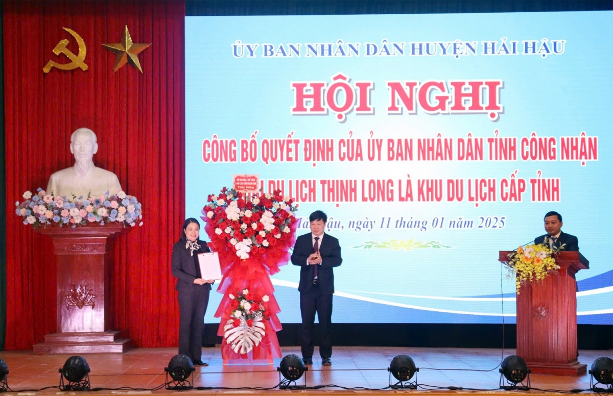 Nam Định:  Công nhận Khu du lịch Thịnh Long là khu du lịch cấp tỉnh