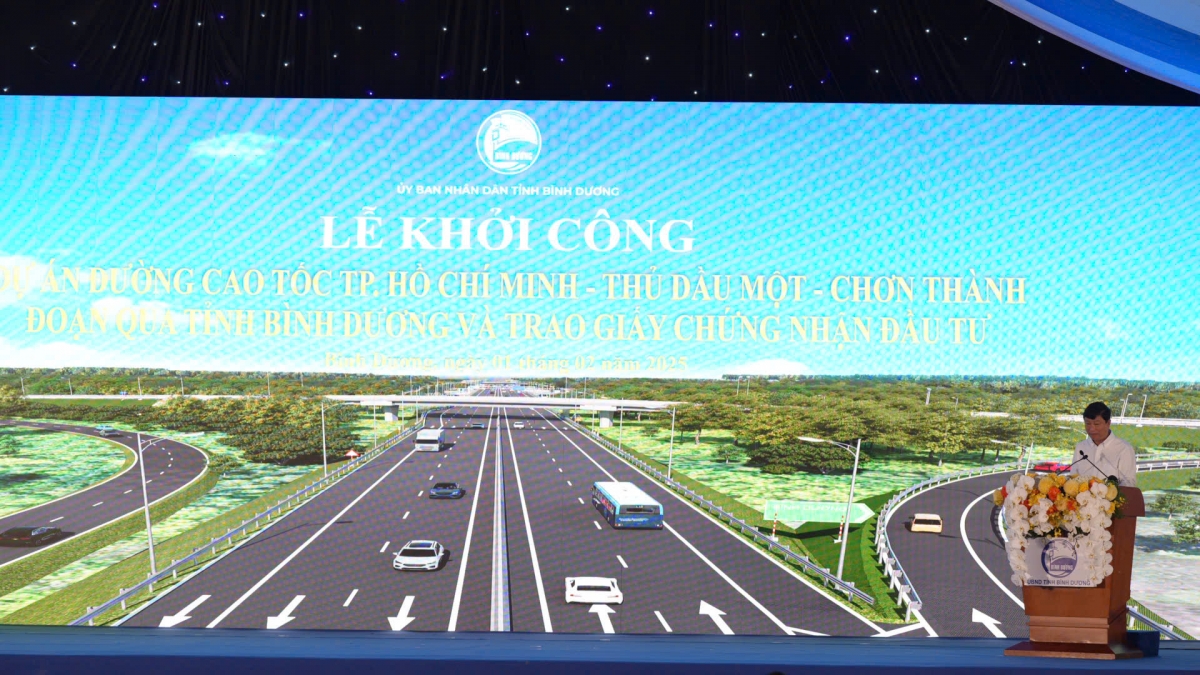 Phối cảnh cao tốc TP.Hồ Chí Minh - Thủ Dầu Một - Chơn Thành.