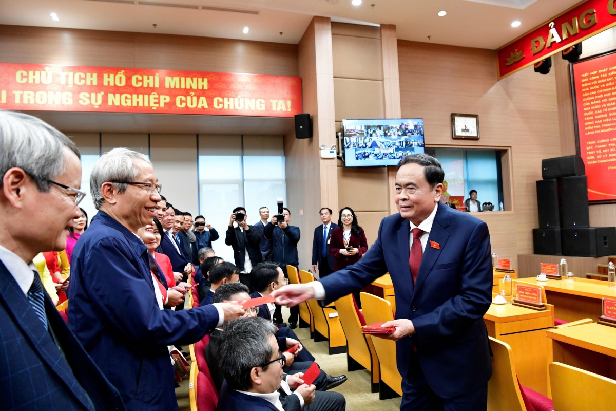 Chủ tịch Quốc hội Trần Thanh Mẫn thăm, chúc Tết Kiểm toán Nhà nước